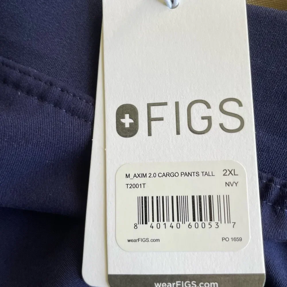 Figs Technical Collection Scrubs Pants Navy Blue New With Tags Size XXLT